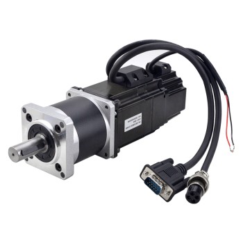 Nema 23 Gesloten Lus Stappenmotor 1.2Nm (169.97oz.in) met Elektromagnetische Rem & 50:1 Hoge Precisie Tandwielkast