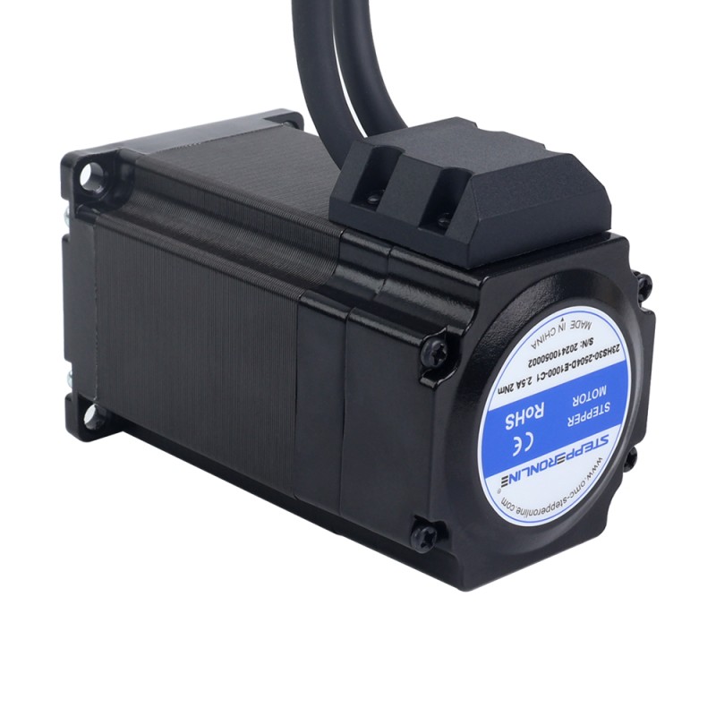 S-serie Nema 23 gesloten lus stappenmotor 2,0Nm(283,22oz.in) 3-kanaals encoder 1000PPR(4000CPR) - 23HS30-2504D-E1000-C1 | StepperOnline