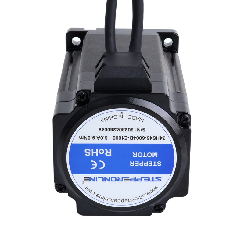 S-serie Nema 34 Gesloten Lus Stappenmotor 9.0Nm (1274.5oz.in) Encoder 1000PPR (4000CPR)