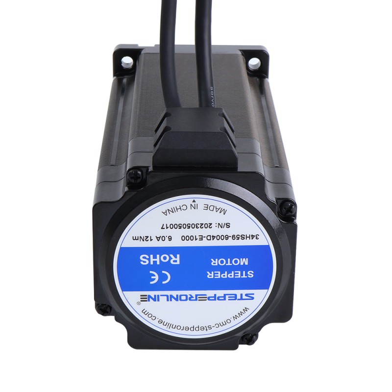 S-serie Nema 34 Closed Loop stappenmotor 12.0 Nm (1699.34oz.in) Encoder 1000PPR (4000CPR)