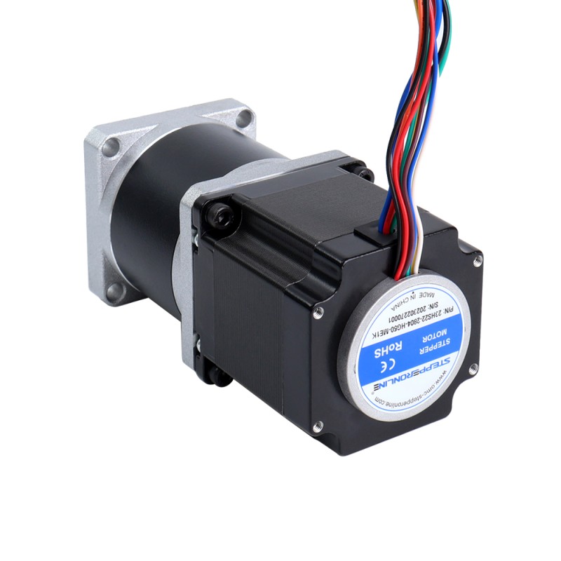 Nema 23 stappenmotor met hoge precisie versnellingsbak tandwielverhouding 50:1 & magnetische encoder 1000PPR (4000CPR)