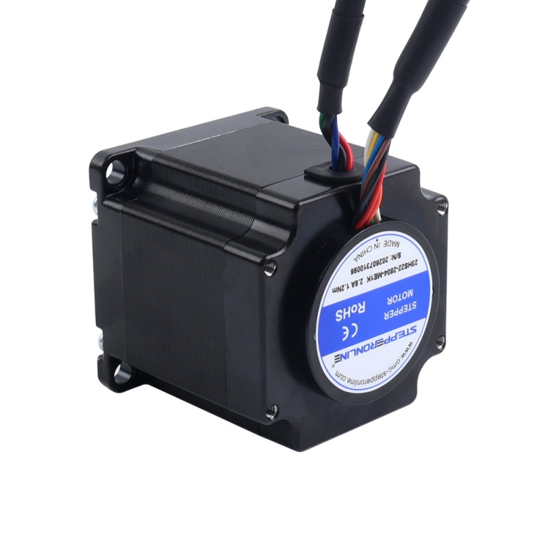 Nema 23 Gesloten Lus Stappenmotor 1.2Nm (169.93oz.in) met Magnetische Encoder 1000PPR (4000CPR)