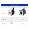 Nema 23 Gesloten Lus Stappenmotor 1.2Nm (169.93oz.in) met Magnetische Encoder 1000PPR (4000CPR)