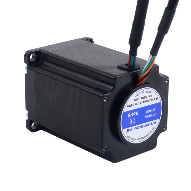 Nema 23 Gesloten Lus Stappenmotor 1.85Nm (261.98oz.in) met Magnetische Encoder 1000PPR (4000CPR)