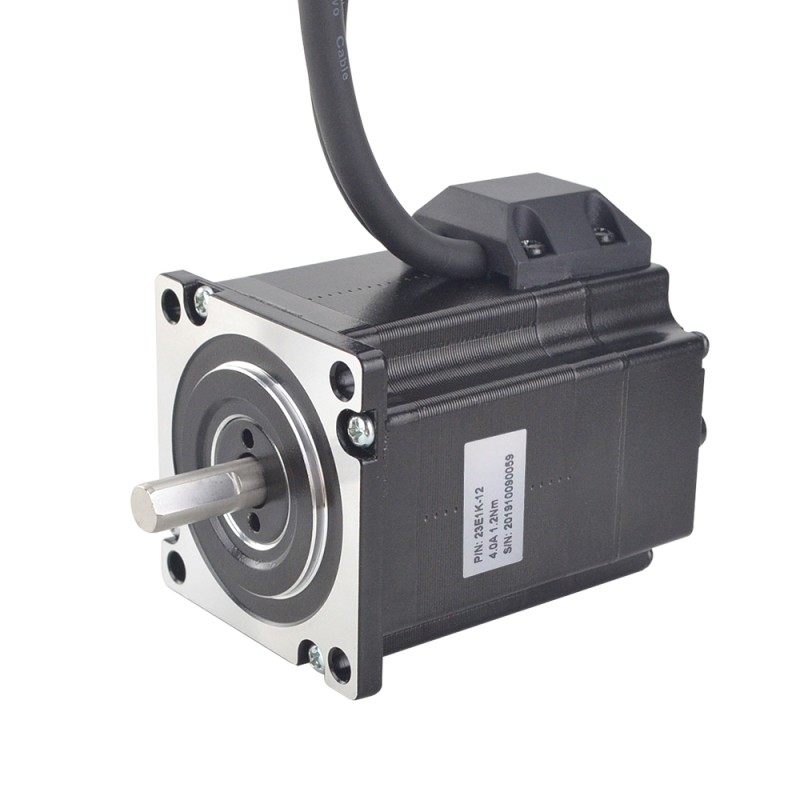 P serie Nema 23 Gesloten Lus Stappenmotor 1.2Nm (169.93oz.in) met Encoder 1000PPR (4000CPR)