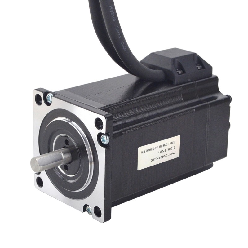 P-serie Nema 23 Closed Loop stappenmotor 2 Nm (283.22oz.in) met encoder 1000PPR (4000CPR)