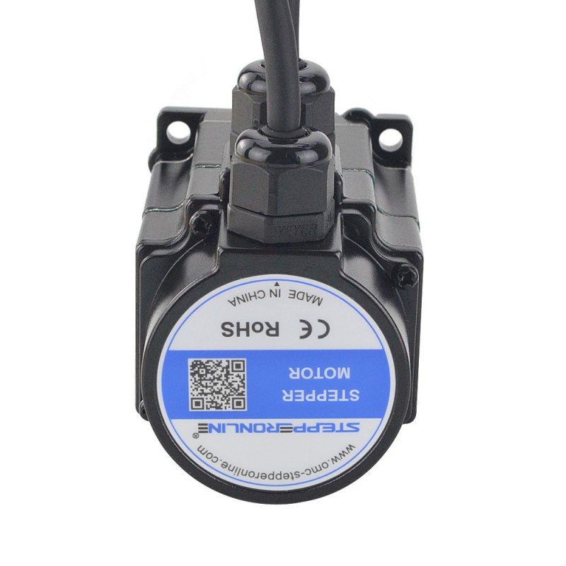 P-serie IP65 Waterdichte Nema 23 Gesloten Lus Stappenmotor 1.2Nm (169.97oz.in) met Encoder 1000PPR (4000CPR)
