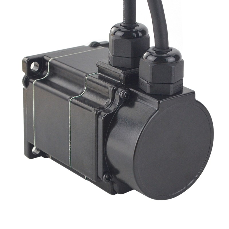 P-serie IP65 Waterdichte Nema 23 Gesloten Lus Stappenmotor 1.2Nm (169.97oz.in) met Encoder 1000PPR (4000CPR)