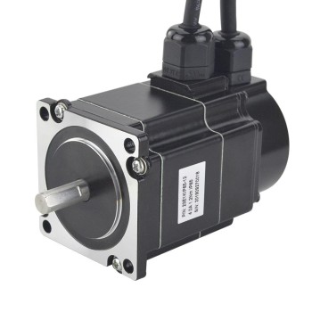 P-serie IP65 Waterdichte Nema 23 Gesloten Lus Stappenmotor 1.2Nm (169.97oz.in) met Encoder 1000PPR (4000CPR)