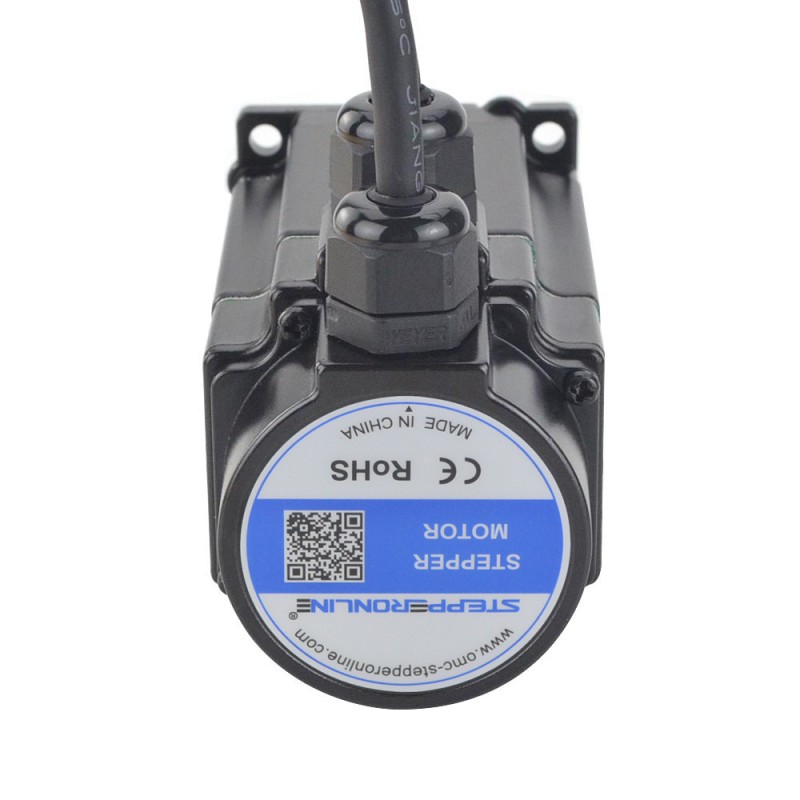 P-serie IP65 Waterdichte Nema 23 Gesloten Lus Stappenmotor 2 Nm (283.28oz.in) met Encoder 1000PPR (4000CPR)