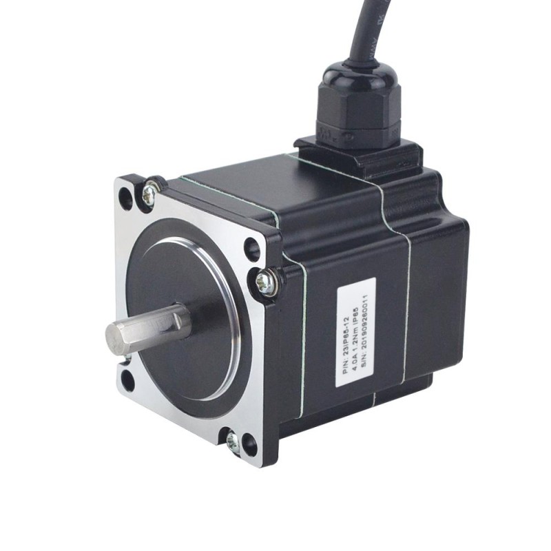 P serie IP65 Waterdichte Nema 23 Stappenmotor 4.0A 1.2Nm (169.97oz.in)