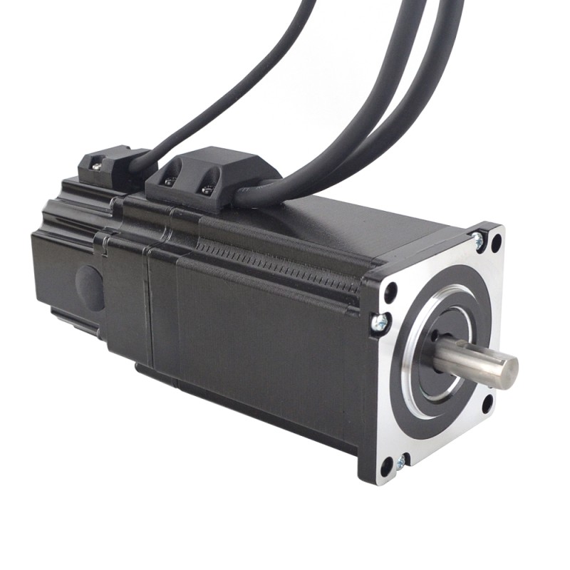 P serie Nema 24 Closed Loop stappenmotor 3Nm (424.92oz.in) met elektromagnetische rem