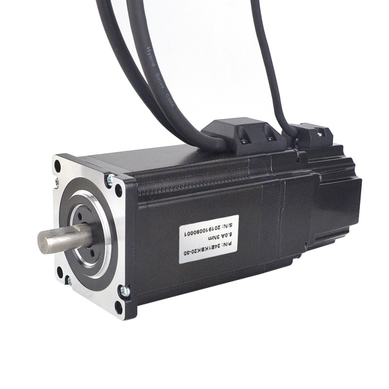 P serie Nema 24 Closed Loop stappenmotor 3Nm (424.92oz.in) met elektromagnetische rem