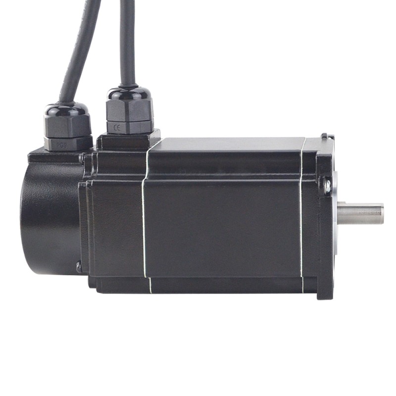 P-serie IP65 Waterdichte Nema 24 Gesloten Lus Stappenmotor 3 Nm (424.92oz.in) met Encoder 1000PPR (4000CPR)