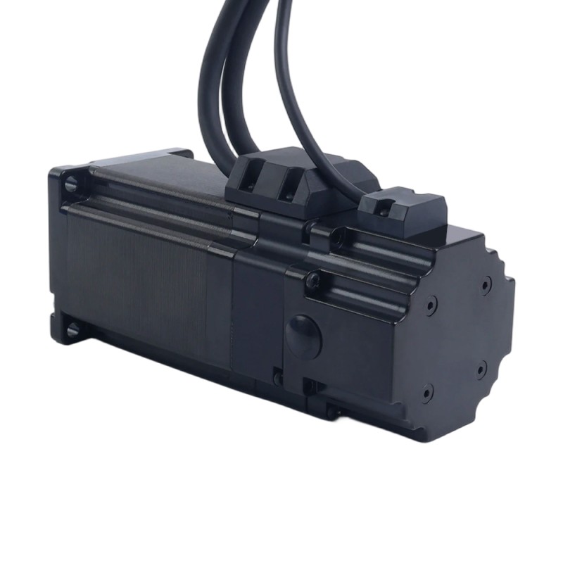 S Serie Nema 24 Gesloten Lopen Stappermotor 3,0Nm(424,92oz.in) met 2,8Nm(396,51oz.in) Elektromagnetische Rem - 24HS34-5004D-E1000-B280 | StepperOnline