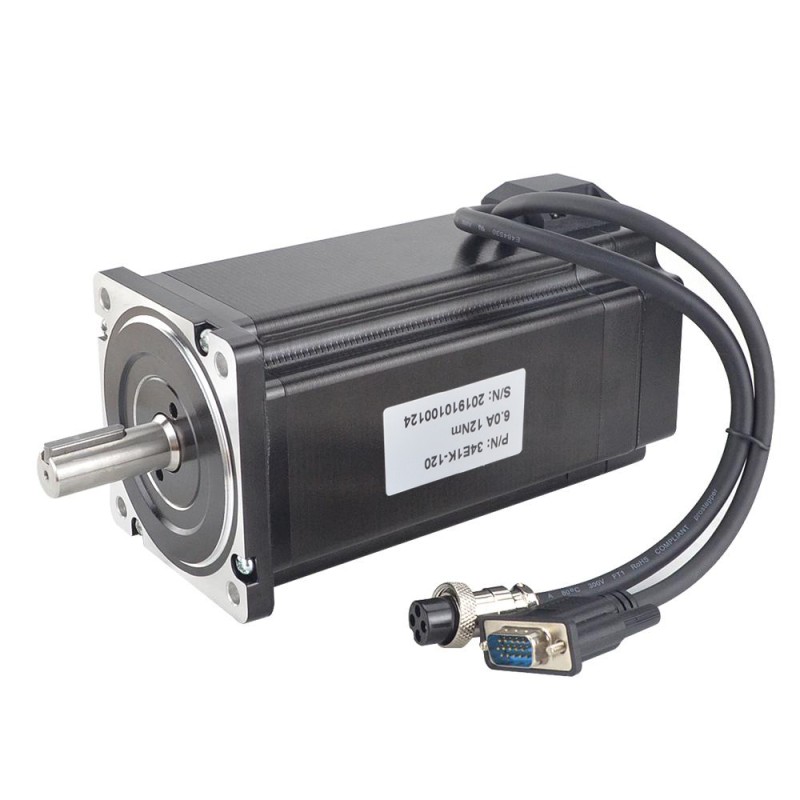 P serie Nema 34 Gesloten Lus Stappenmotor 12Nm (1699.34oz.in) met Encoder 1000PPR (4000CPR)