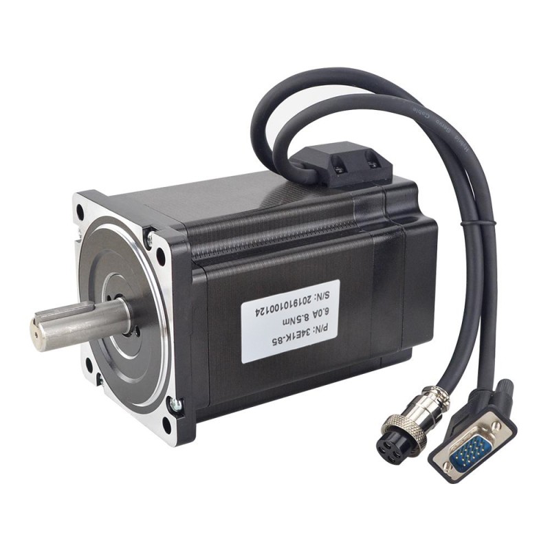 P serie Nema 34 Gesloten Lus Stappenmotor 8.5Nm (1203.7oz.in) met Encoder 1000PPR (4000CPR)