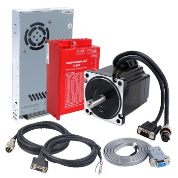 YS-serie 1-as 4,30Nm(608,93oz.in) Nema 34 Closed Loop Stappenmotor Kit V2.0 met Voeding