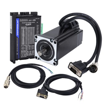 TS-serie 4.0Nm (566.56oz.in) 1-as Closed Loop Stappenmotor CNC Kit Nema 24 Motor & Driver