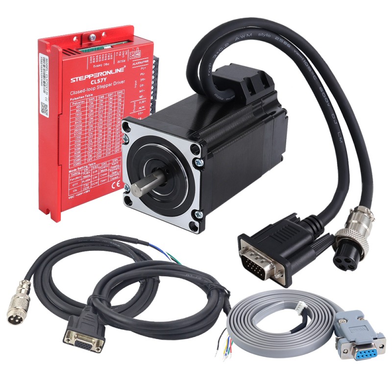 YS Series 1-As Gesloten Lopen Stappenmotor CNC Kit V2.0 2,00Nm(283,22oz.in) Nema 23 Motor & Driver - 1-CL57Y-S20-V20 | StepperOnline