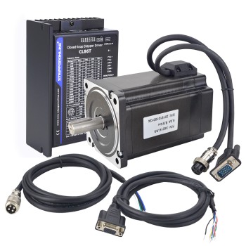 TP-serie 1-as Closed Loop Stappenmotor CNC Kit 8.5Nm (1203.7oz.in) Nema 34 Motor & Driver