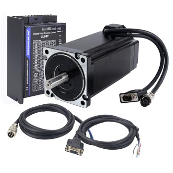 TS-serie 12.0Nm (1699.34oz.in) 1-as Closed Loop Stappenmotor CNC Kit Nema 34 Motor & Driver