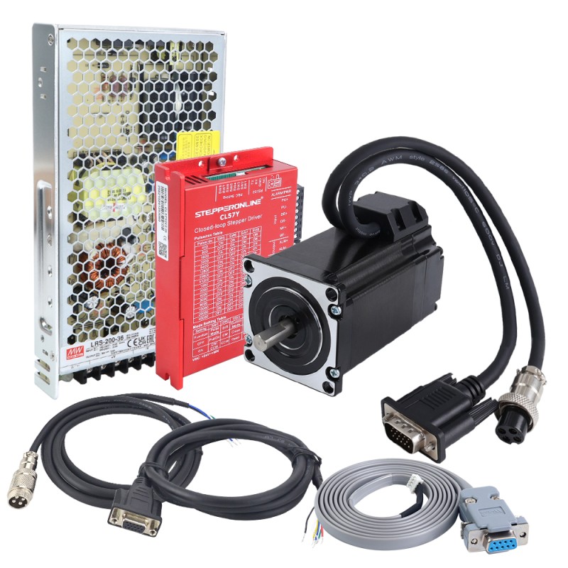 YS Series 1-As 2,00Nm(283,22oz.in) Nema 23 Gesloten Lopen Stappenmotor Kit V2.0 met Voeding - 1-CLYS20-V20 | StepperOnline