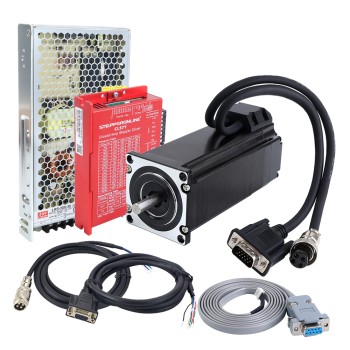 YS Series 1-As 3,00Nm(424,83oz.in) Nema 23 Gesloten Lopen Stappenmotor Kit V2.0 met Voeding