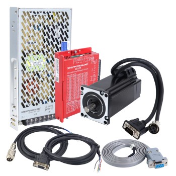 YS Series 1-As 4,00Nm(566,45oz.in) Nema 24 Gesloten Lopen Stappenmotor Kit V2.0 met Voeding