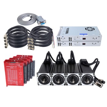 YS Series 4-As 3,00Nm(424,83oz.in) Nema 23 Gesloten Lopen Stappenmotor Kit V2.0 met Voeding