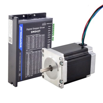 1 As Stappenmotor CNC Kit 2,00Nm(283,22oz.in) Nema 23 Stappenmotor & Driver