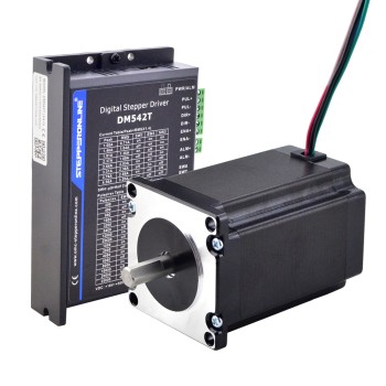 1 As Stappenmotor CNC Kit 2.4Nm (339.87oz.in) Nema 23 Stappenmotor & Driver