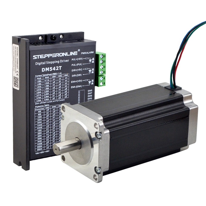 1 As Stappenmotor CNC Kit 3.0Nm (425oz.in) Nema 23 Stappenmotor & Driver