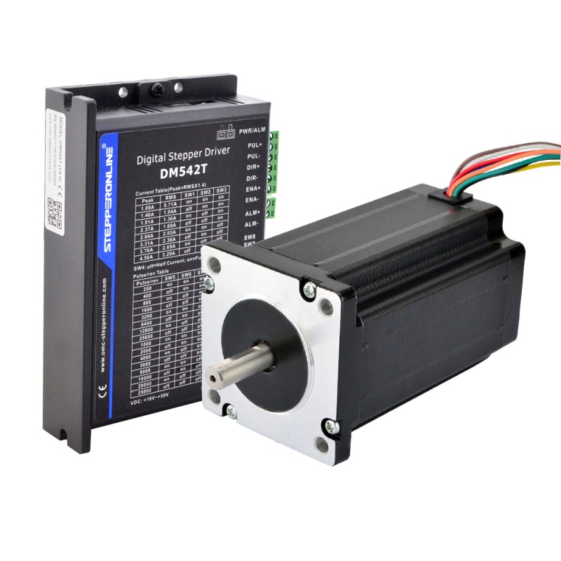 1 As Stappenmotor Kit 4.0Nm (566oz.in) Nema 24 Stappenmotor & Driver