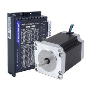 TES Serie 1-as stappenmotor-CNC-kit 2,00Nm(283,22oz.in) Nema 23 stappenmotor & driver DM542TE