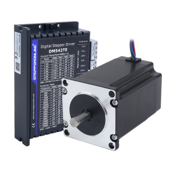 TES Serie 1-as stappenmotor-CNC-kit 2,4Nm(339,87oz.in) Nema 23 stappenmotor & driver DM542TE