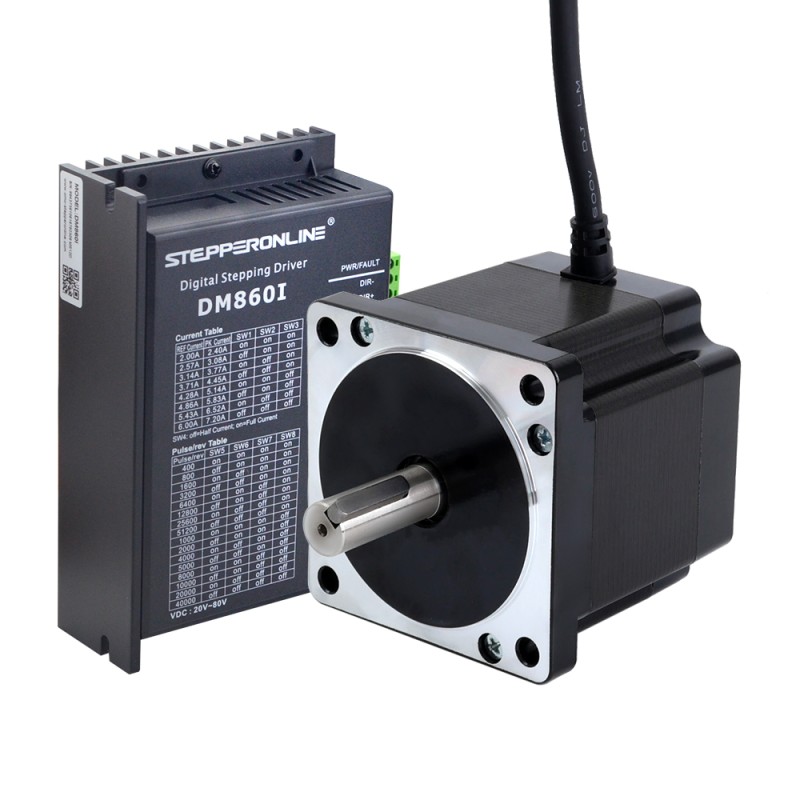 1 As Stappenmotor CNC Kit 4.8Nm (679.74oz.in) Nema 34 Stappenmotor & Driver