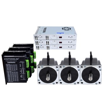 3 As Stepper CNC Kit 8.0Nm (1132.89oz.in) Nema 34 Stepper Motor & Driver & 60V Voeding