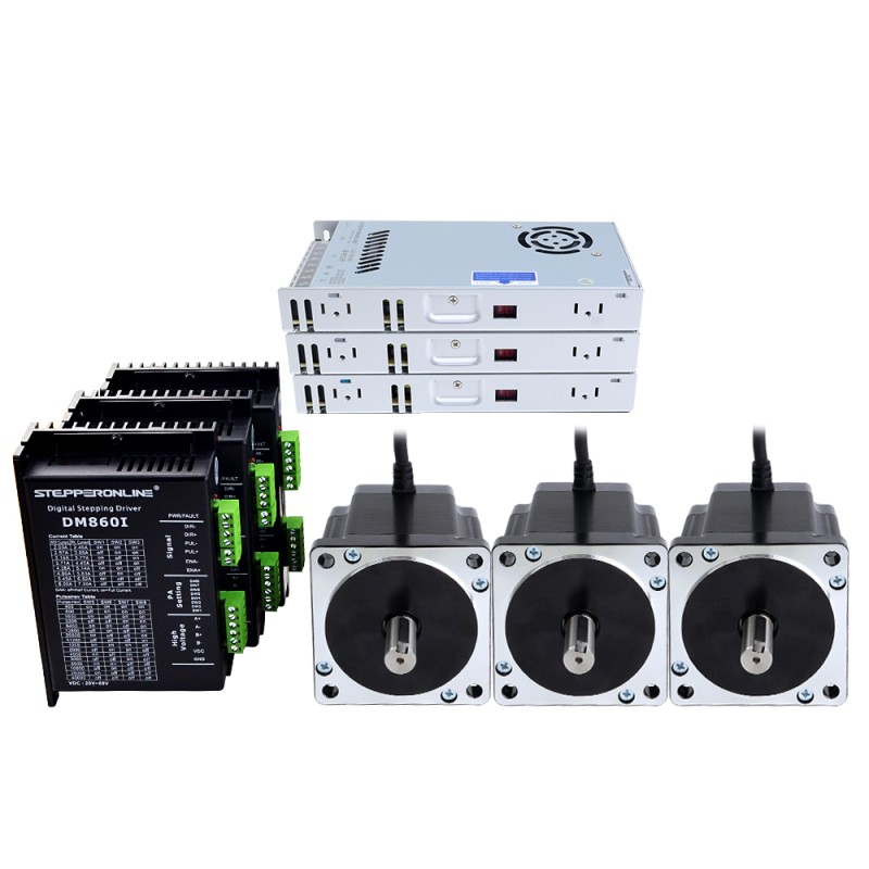 3 As Stepper CNC Kit 8.0Nm (1132.89oz.in) Nema 34 Stepper Motor & Driver & 60V Voeding