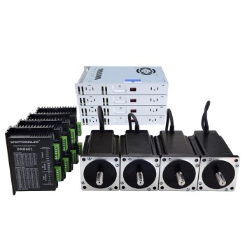 VS in de aanbieding - 4 As CNC Router Kit 13.0Nm (1841oz.in) Nema 34 Stappenmotor & Driver & 60V Voeding