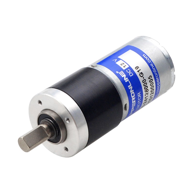 Geborstelde 12V DC motor 0,46Kg.cm/237RPM met 19:1 planetaire tandwielkast