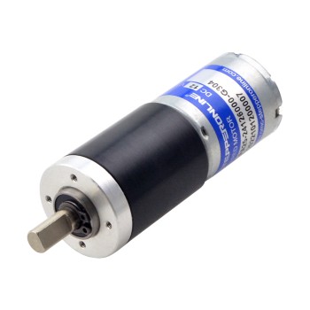 Geborstelde 12V DC motor 5,5Kg.cm/15RPM met 304:1 Planetaire versnellingsbak