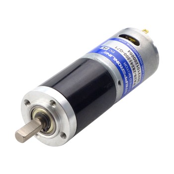 Geborstelde 24V DC motorreductor 2,6Kg.cm/65RPM met 71:1 planetaire tandwielkast