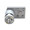 Geborstelde 24V DC motorreductor 100Kg.cm/32RPM met 149:1 Rechthoekige tandwielkast
