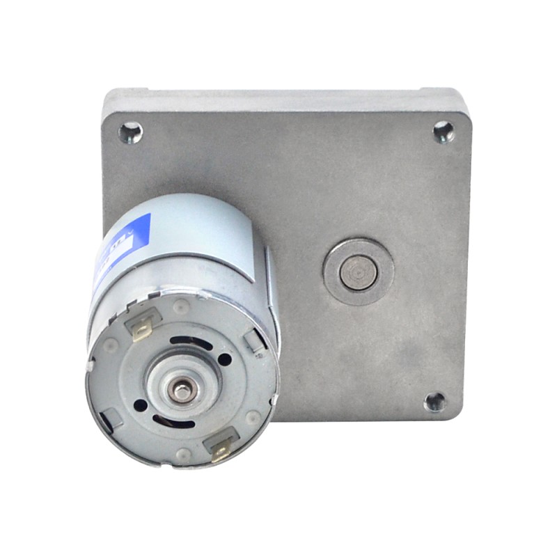 Geborstelde 12V DC motor 35Kg.cm/5.7RPM met 392:1 Rechthoekige tandwielkast