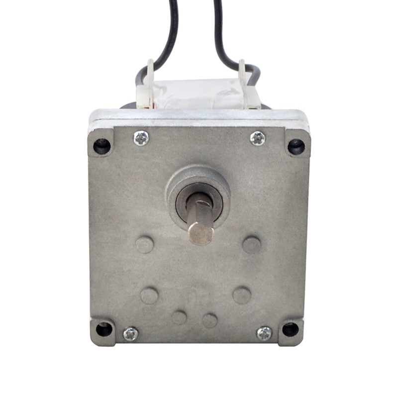 Geborstelde 110V AC motorreductor 50Kg.cm/7.8RPM met 392:1 Rechthoekige tandwielkast