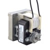 Geborstelde 110V AC motorreductor 50Kg.cm/7.8RPM met 392:1 Rechthoekige tandwielkast