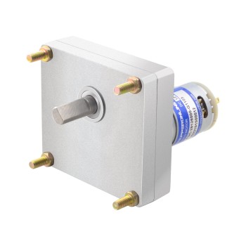 Geborstelde 12V DC motor 50Kg.cm/4.1RPM met 1105:1 Rechthoekige tandwielkast