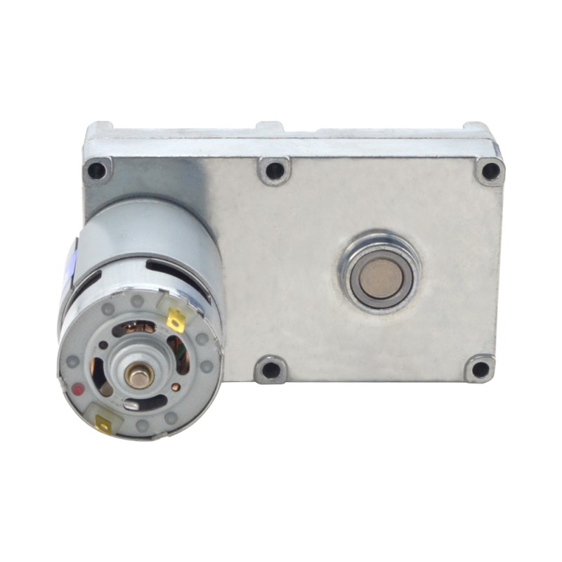 Geborstelde 12V DC motor 100Kg.cm/4RPM met 590:1 Rechthoekige tandwielkast