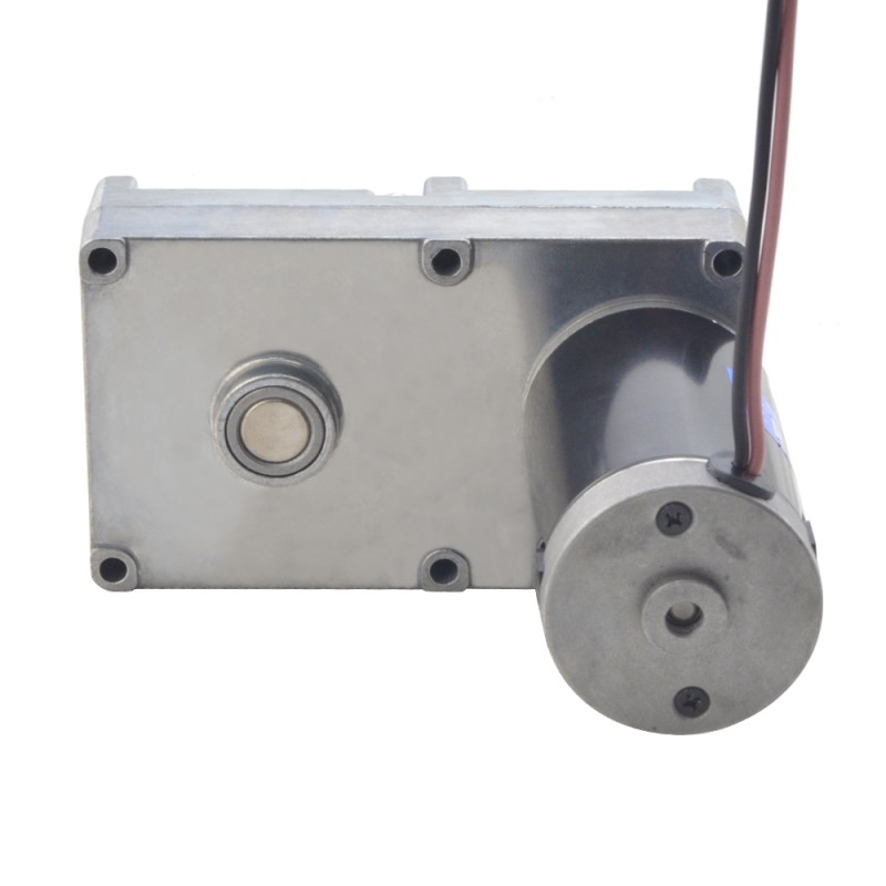 Geborstelde 12V DC motor 160Kg.cm/9RPM met 390:1 Rechthoekige tandwielkast